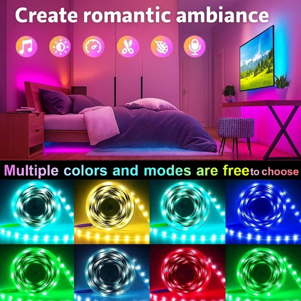 smart LED strip lights home decor