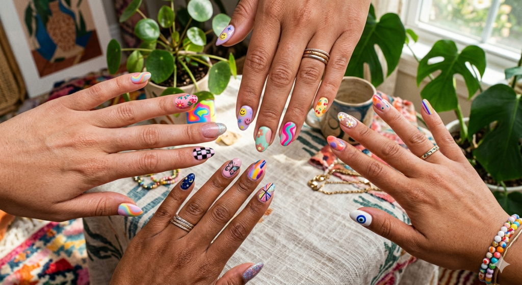 colorful nail designs 2026 trendy nail art