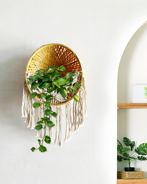 unique decorative wall basket for living room