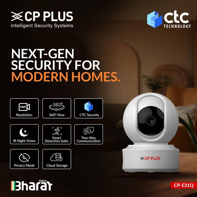 Home Automation Through Future Smart Home Technology Smart wireless security camera installed on home wall