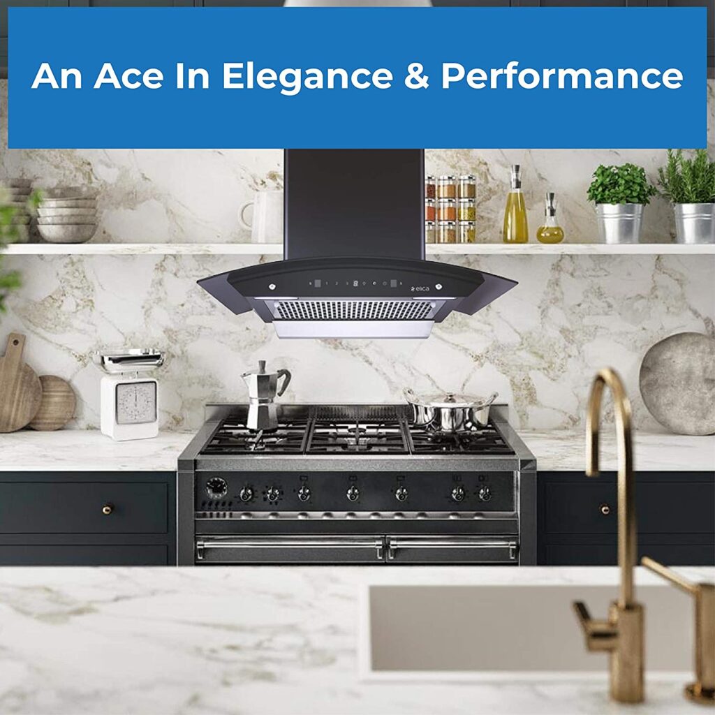 high performance range hood for open kitchen ventilation