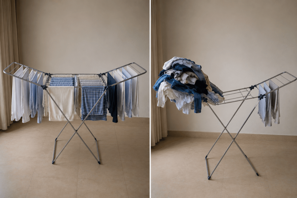 Amazon Basics 3-way foldable cloth drying stand review